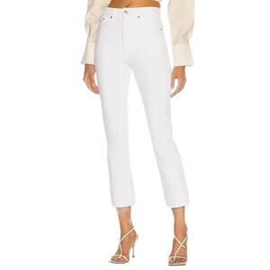 GRLFRND Button Fly Karolina High Rise Straight Crop in Brentwood Size 28